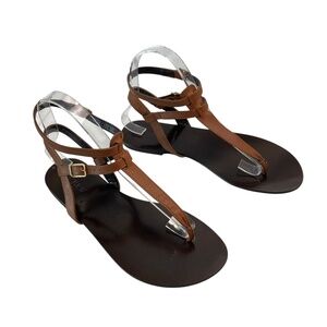 J. Crew Brown Leather Sandals